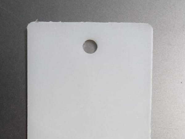 Plastic tag for labeling