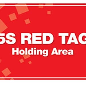 5S RED TAG HOLDING AREA POSTER